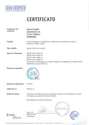 Uponor CER Siccus SW SYS MECH DIN CERTCO 7F276-W DE IT